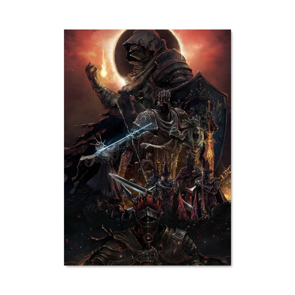 Poster L'Élu des Ténèbres – affiche Dark souls